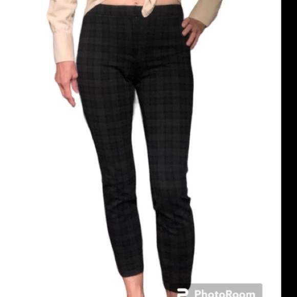 Plaid Yoga Viscose blend cropped ankle pants size 6 - Picture 1 of 10